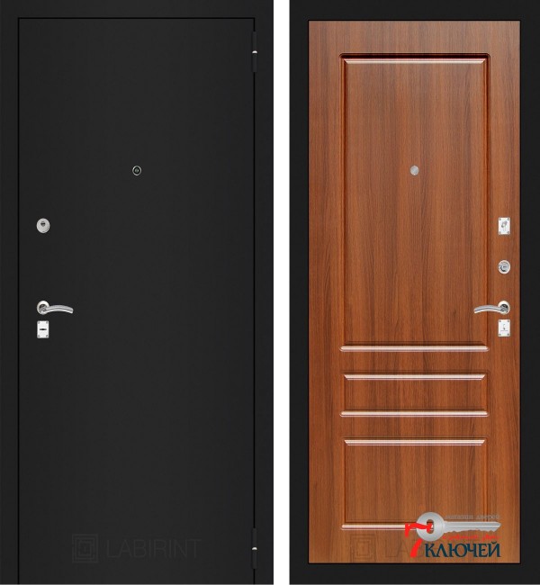 Дверь Лабиринт CLASSIC-1 03, орех бренди